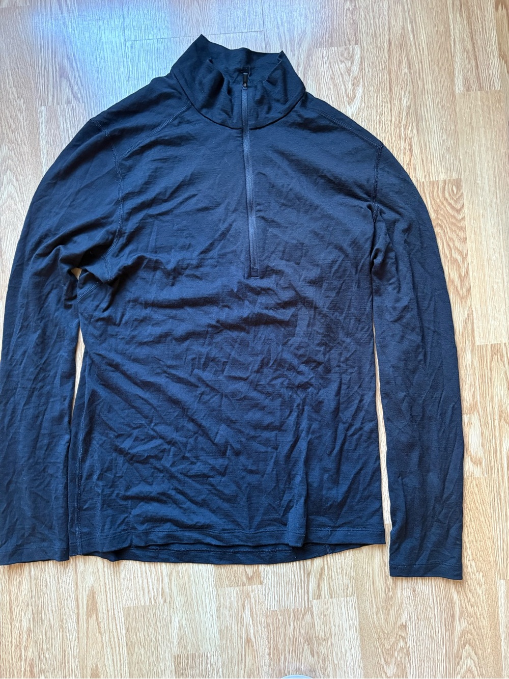 Icebreaker merino 200 quarter zip men’s size M black